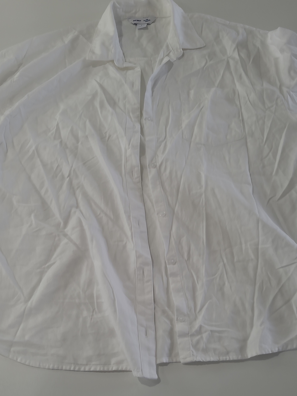 Old Navy White Women's Button-Down Shirt